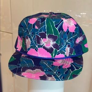 Blue deadstock vintage 80’s Hawaiian SnapBack hat